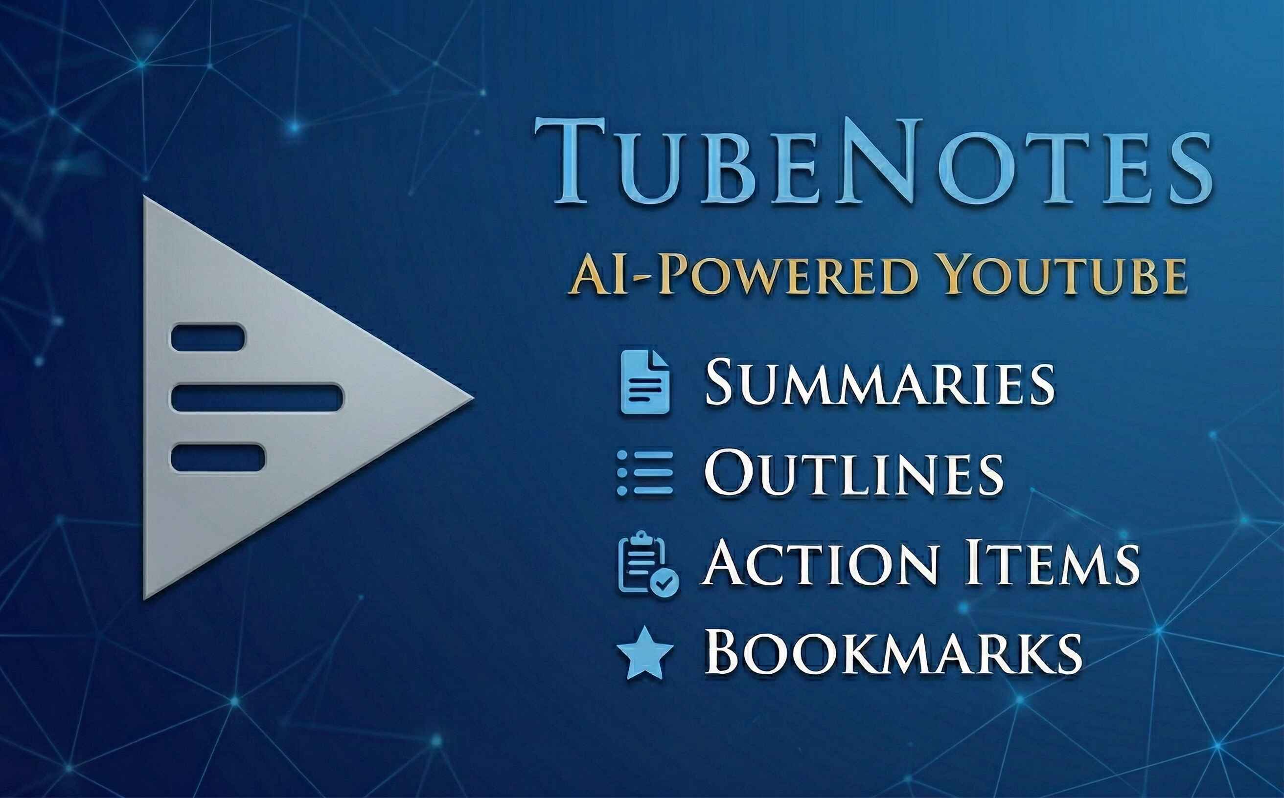 TubeNotes extension panel on a YouTube page